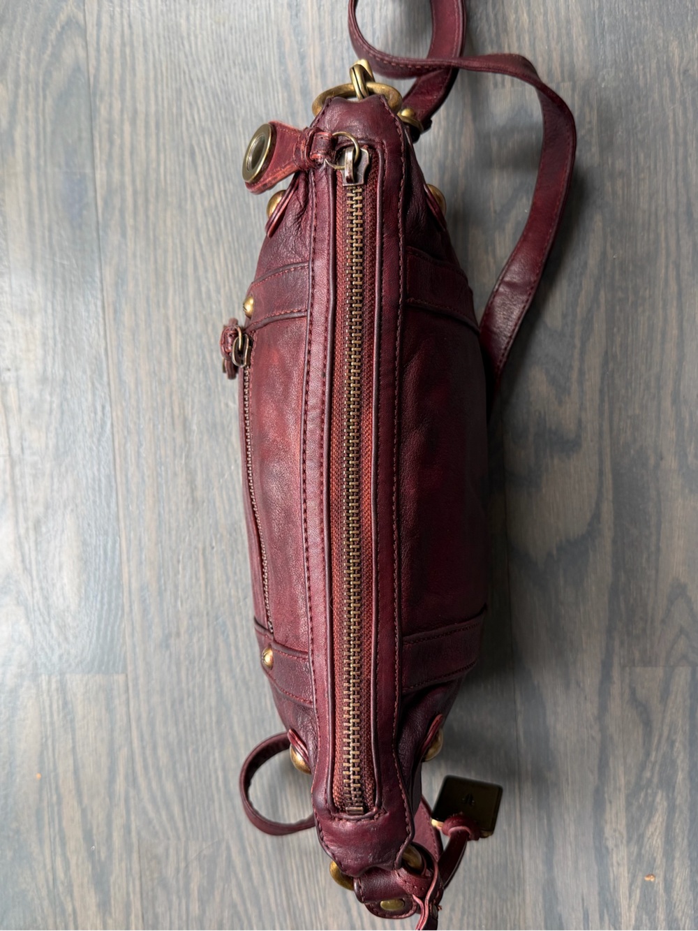 Frye Rivet Leather Shoulder Bag - Picture 5 of 11